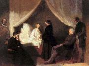 Teofil Kwiatkowski Last moments of Frederic Chopin USA oil painting artist
